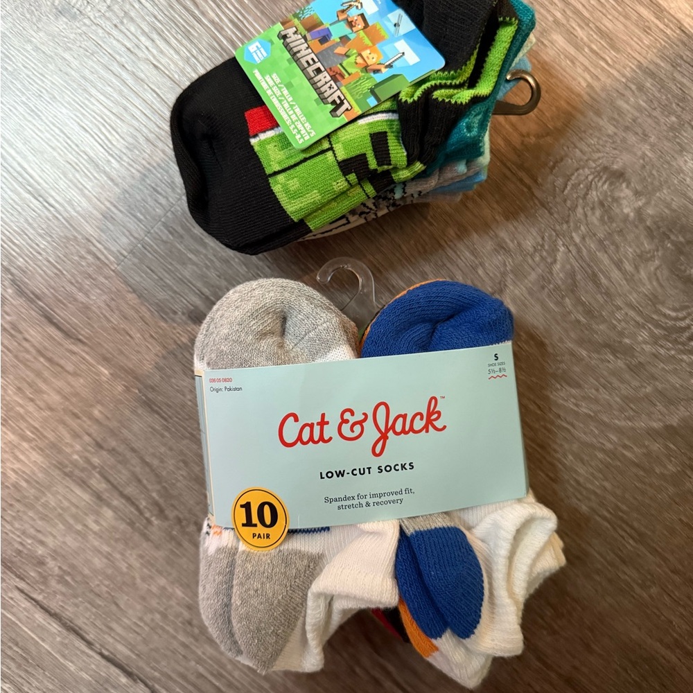 NEW Cat & Jack Assorted Low-Cut Socks - 10 Pack